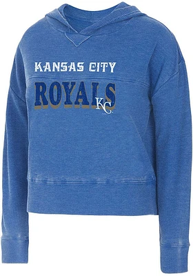 Kansas City Royals Womens Blue Resurgence Hooded Sweatshirt