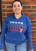 Texas Rangers Womens Blue Resurgence Hooded Sweatshirt