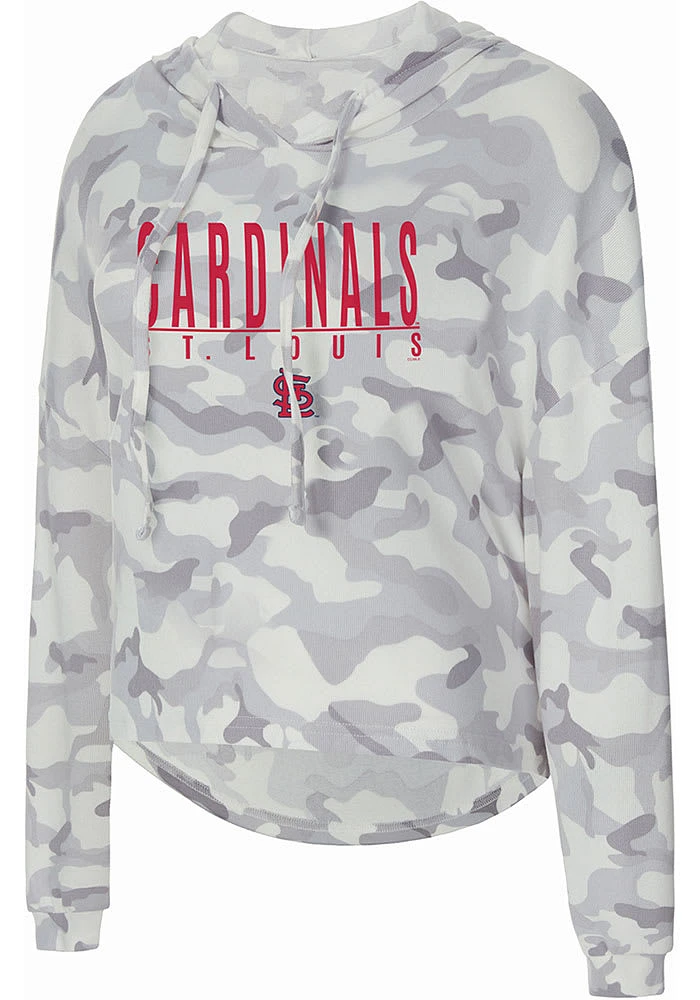 St Louis Cardinals Womens Green Composite Hooded Sweatshirt