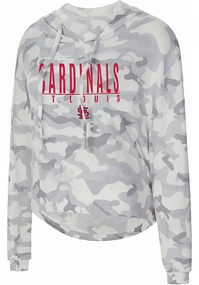 St Louis Cardinals Womens Green Composite Hooded Sweatshirt