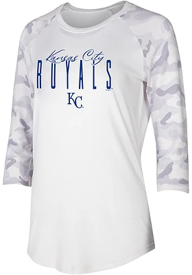 Kansas City Royals Womens Green Composite LS Tee