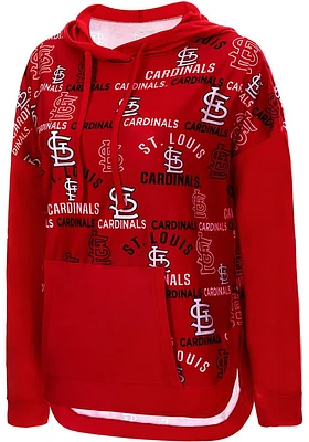St Louis Cardinals Womens Red Flagship Hooded Sweatshirt