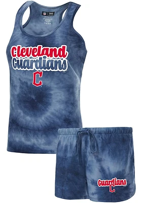 Concepts Sport Cleveland Guardians Womens Navy Blue Billboard PJ Set