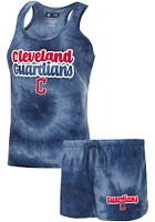 Concepts Sport Cleveland Guardians Womens Navy Blue Billboard PJ Set