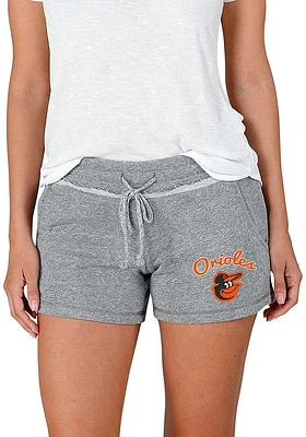 Concepts Sport Baltimore Orioles Womens Grey Mainstream Terry Shorts