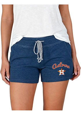 Concepts Sport Houston Astros Womens Navy Blue Mainstream Terry Shorts