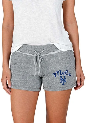 Concepts Sport New York Mets Womens Grey Mainstream Terry Shorts