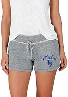 Concepts Sport New York Mets Womens Grey Mainstream Terry Shorts