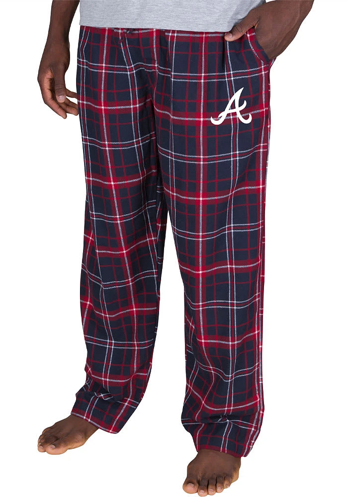 Concepts Sport Atlanta Braves Mens Navy Blue Ultimate Flannel Sleep Pants