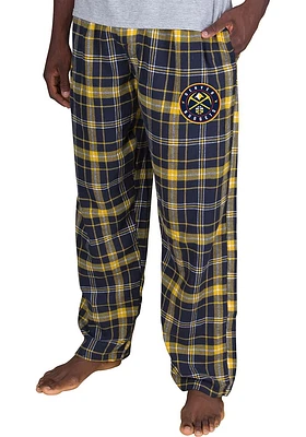 Concepts Sport Denver Nuggets Mens Navy Blue Ultimate Flannel Sleep Pants