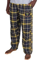 Concepts Sport Denver Nuggets Mens Navy Blue Ultimate Flannel Sleep Pants
