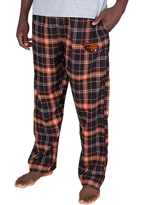 Concepts Sport Oregon State Beavers Mens Black Ultimate Flannel Sleep Pants