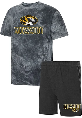 Missouri Tigers Mens Charcoal Billboard Tie Dye Sleep Pants