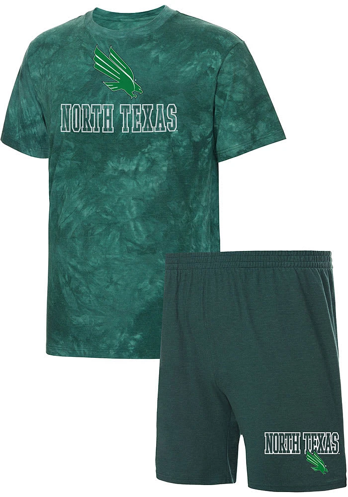 North Texas Mean Green Mens Billboard Tie Dye Sleep Pants