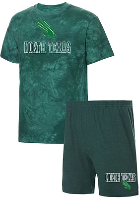 North Texas Mean Green Mens Billboard Tie Dye Sleep Pants