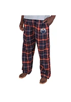 Concepts Sport Edmonton Oilers Mens Navy Blue Ultimate Flannel Sleep Pants