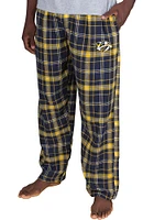 Concepts Sport Nashville Predators Mens Navy Blue Ultimate Flannel Sleep Pants