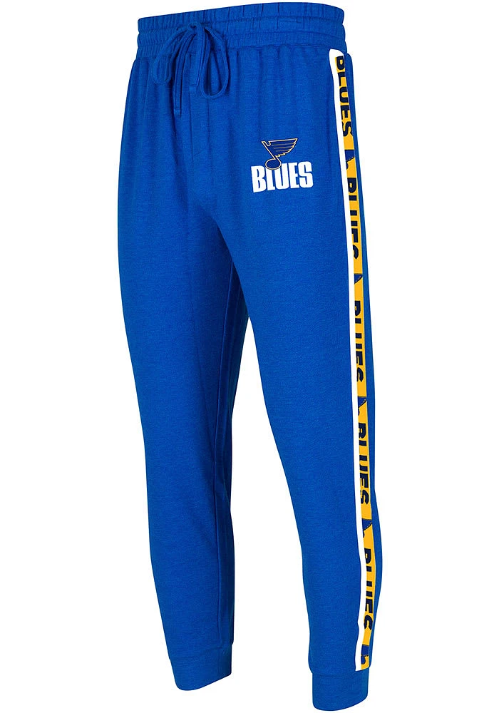 St Louis Blues Mens Blue Team Stripe Pant Fashion Sweatpants