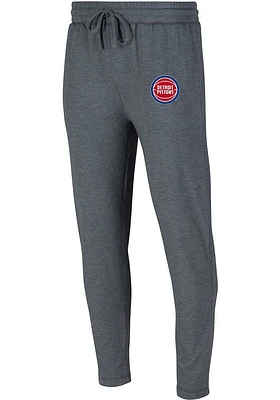Detroit Pistons Mens Charcoal Powerplay Fashion Sweatpants