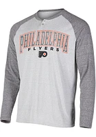 Philadelphia Flyers Grey Ledger Long Sleeve Fashion T Shirt