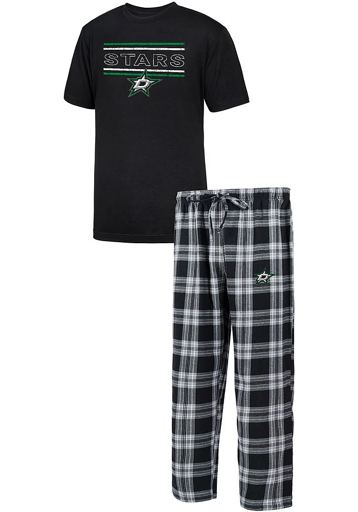 Concepts Sport Dallas Stars Mens Black SS Top and Sleep Pant Set Pants