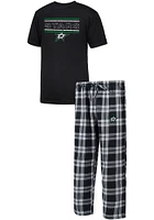Concepts Sport Dallas Stars Mens Black SS Top and Sleep Pant Set Pants
