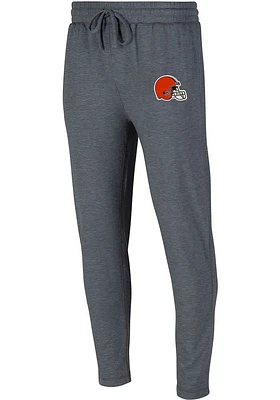 Concepts Sport Cleveland Browns Mens Charcoal POWERPLAY Logo Fashion Sweatpants