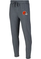 Concepts Sport Cleveland Browns Mens Charcoal POWERPLAY Logo Fashion Sweatpants