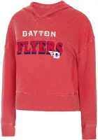 Dayton Flyers Womens Red Resurgence Hooded Sweatshirt