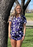 K-State Wildcats Womens Purple Flagship PJ Set