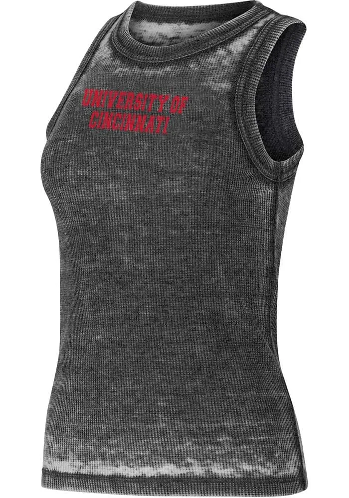 Cincinnati Bearcats Womens Charcoal Resurgence Wordmark Tank Top