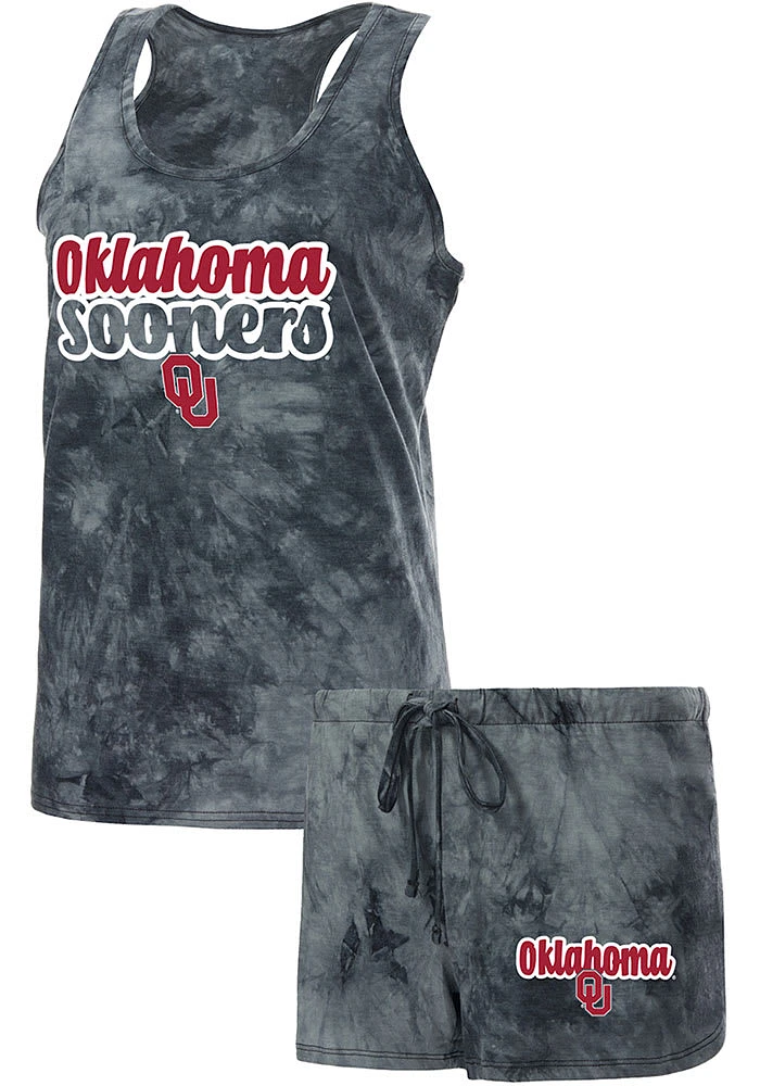Oklahoma Sooners Womens Charcoal Billboard PJ Set
