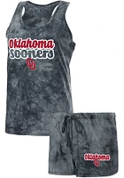 Oklahoma Sooners Womens Charcoal Billboard PJ Set
