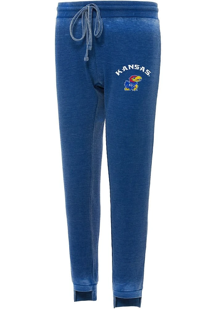 Concepts Sport Kansas Jayhawks Womens Resurgence Blue Sweatpants
