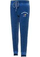 Concepts Sport Kansas Jayhawks Womens Resurgence Blue Sweatpants
