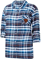 Concepts Sport Chicago Bears Womens Navy Blue Mainstay Loungewear Sleep Shirt