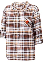 Concepts Sport Cleveland Browns Womens Brown Mainstay Loungewear Sleep Shirt