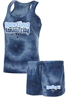 Concepts Sport Sporting Kansas City Womens Navy Blue Billboard PJ Set