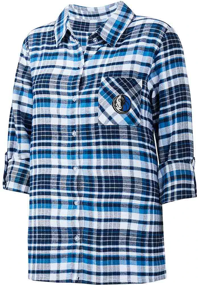 Concepts Sport Dallas Mavericks Womens Navy Blue Mainstay Loungewear Sleep Shirt