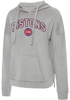 Detroit Pistons Womens Grey Intermission Hooded Sweatshirt