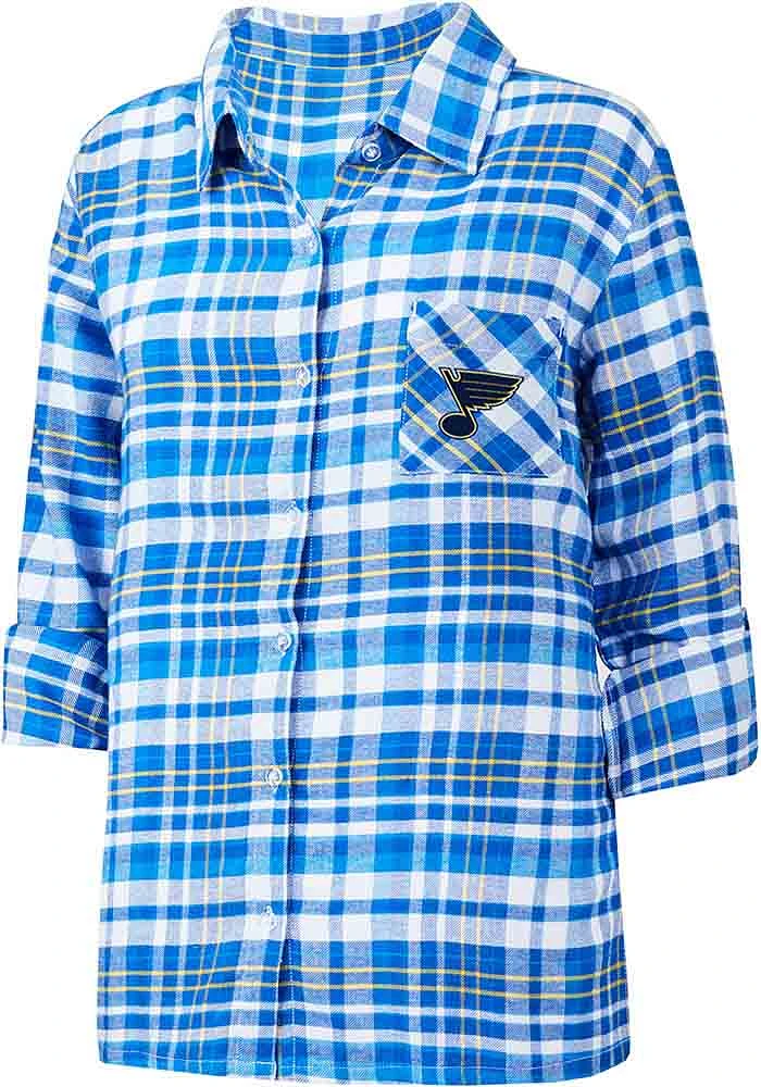 St Louis Blues Womens Blue Mainstay Loungewear Sleep Shirt