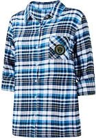 Concepts Sport Philadelphia Union Womens Navy Blue Mainstay Loungewear Sleep Shirt