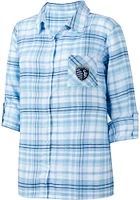 Concepts Sport Sporting Kansas City Womens Light Blue Mainstay Loungewear Sleep Shirt