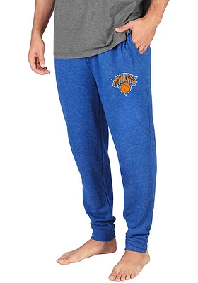 Concepts Sport New York Knicks Mens Blue Mainstream Cuffed Terry Sweatpants