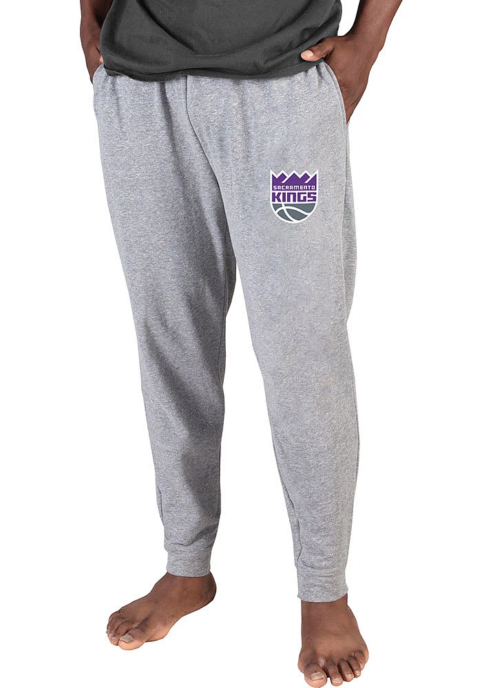Concepts Sport Sacramento Kings Mens Grey Mainstream Cuffed Terry Sweatpants