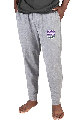 Concepts Sport Sacramento Kings Mens Grey Mainstream Cuffed Terry Sweatpants