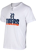 Concepts Sport Detroit Tigers White Team Stripe Tee Short Sleeve T Shirt