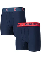 Cleveland Guardians Mens Navy Blue Breakthrough 2pk Boxer Brief Shorts