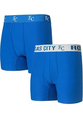 Kansas City Royals Mens Blue Breakthrough 2pk Boxer Brief Shorts