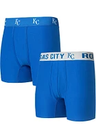 Kansas City Royals Mens Blue Breakthrough 2pk Boxer Brief Shorts